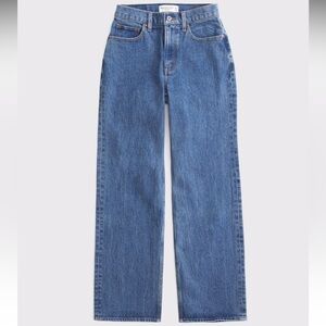 Abercrombie & Fitch Women's Straight Leg Jeans - Medium Blue